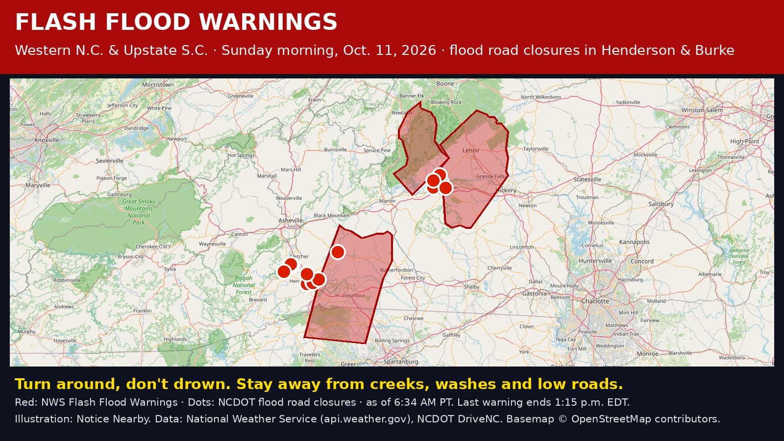 Notice Nearby: McDowell County Ended, National Weather Service