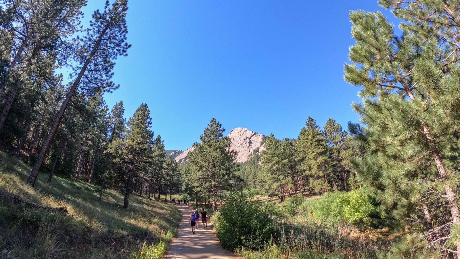 The First and Second Flatiron trail in Boulder Open Space, Boulder County, Colorado.