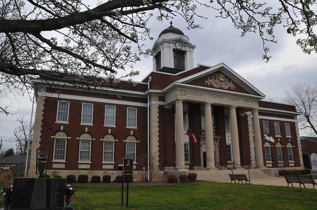 Bleckley County (Georgia) — photo from Wikimedia via Wikipedia