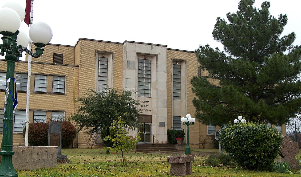 Coleman County (Texas) — photo from Wikimedia via Wikipedia