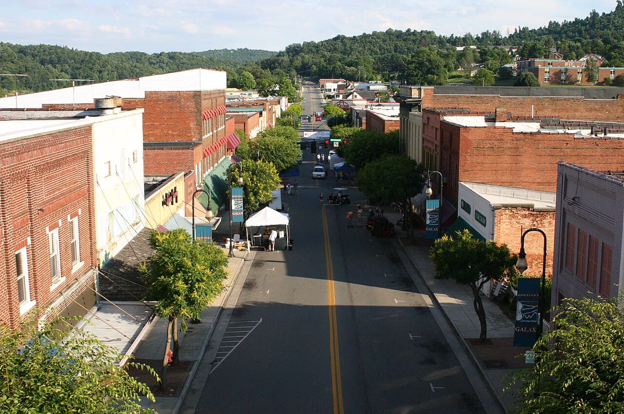 Galax (Virginia) — photo from Wikimedia via Wikipedia