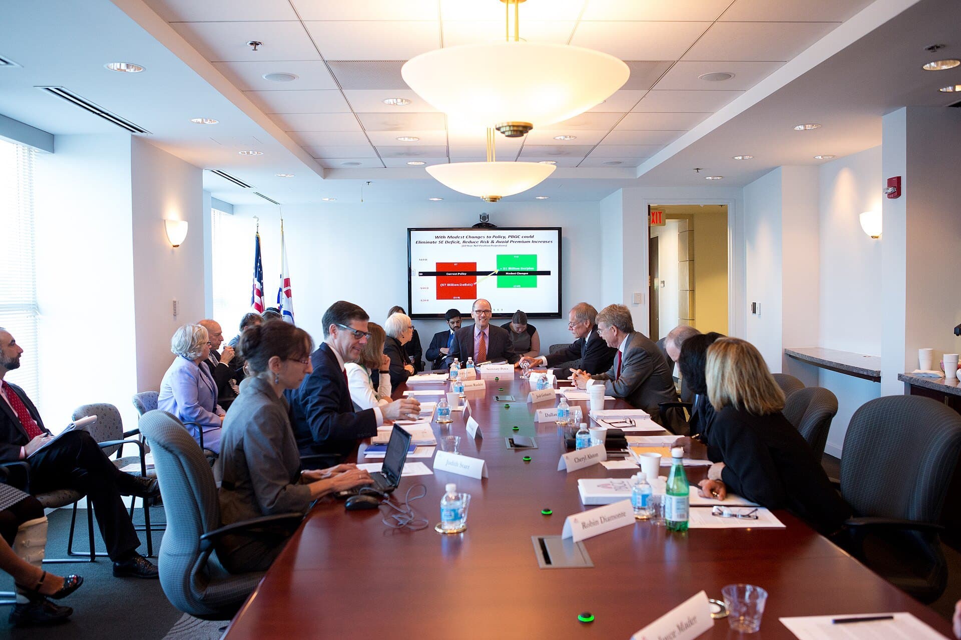 Pension Benefit Guaranty Corporation meeting at the U.S. Department of Labor