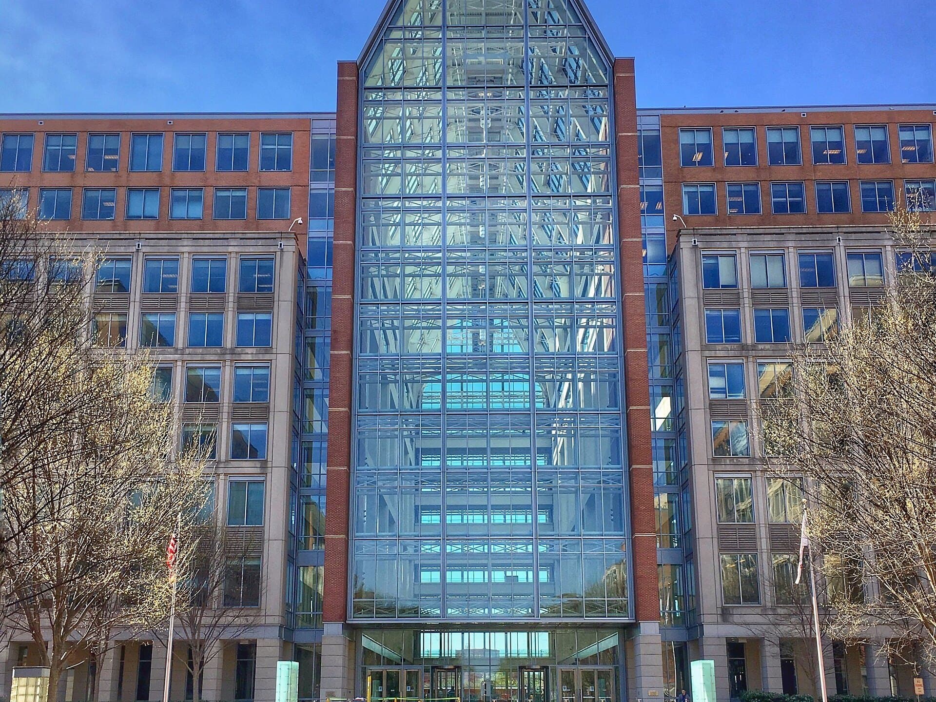 U.S. Patent and Trademark Office headquarters building in Alexandria, Virginia