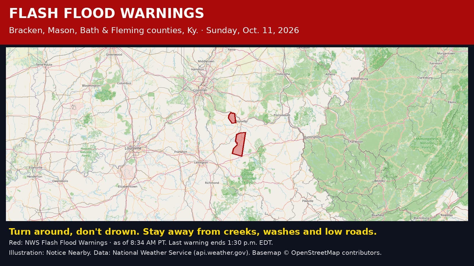 Notice Nearby: Bath County Ended, National Weather Service