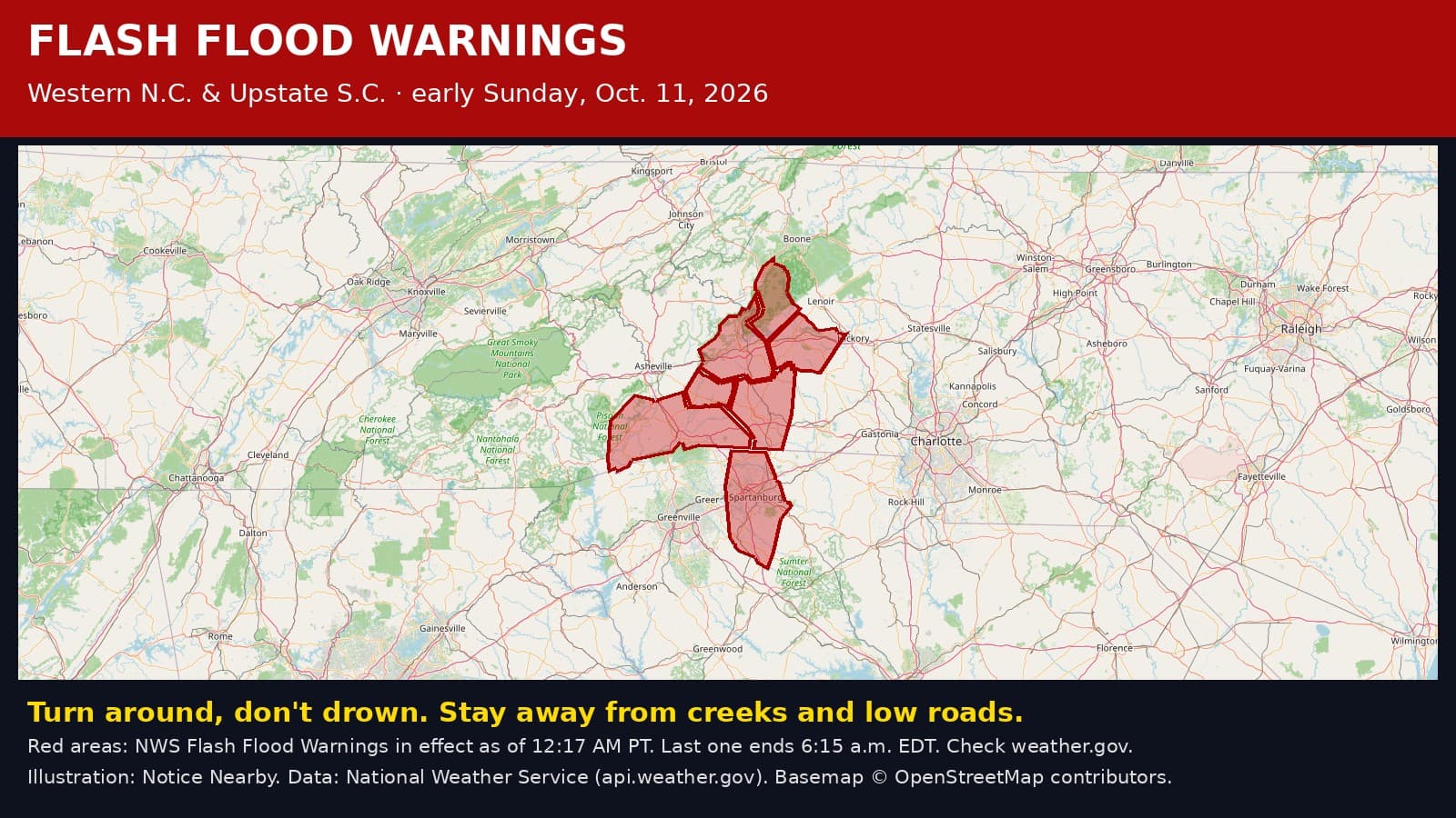 Notice Nearby: Transylvania County Ended, National Weather Service