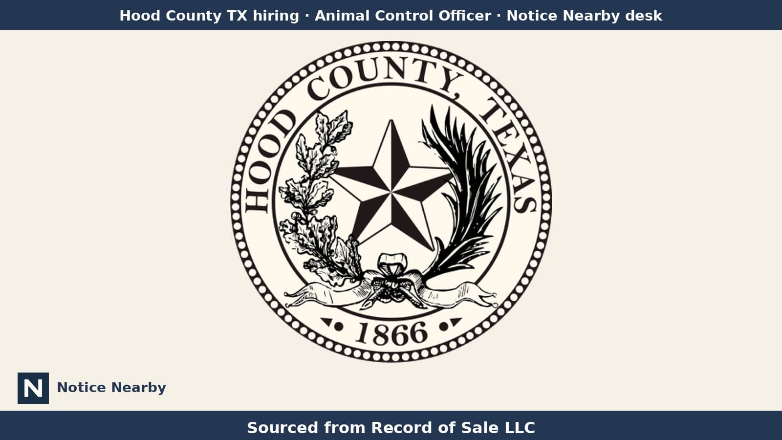 Notice Nearby: Hood County TX, Hood County, Texas — official jobs board