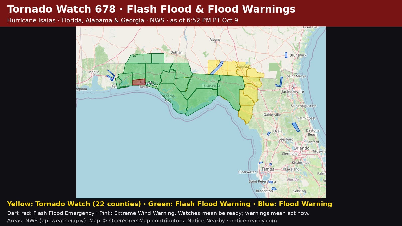 Notice Nearby: Baldwin County Ended, National Weather Service