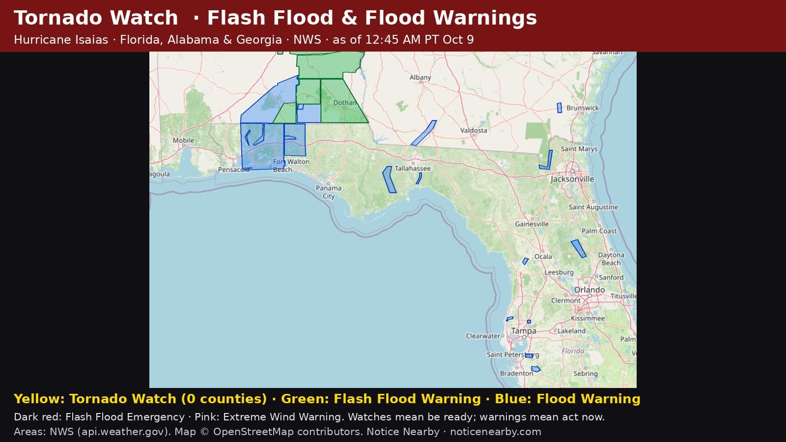 Notice Nearby: Autauga County Flash Flood, National Weather Service