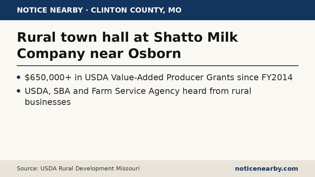 Notice Nearby: Clinton County USDA, USDA Rural Development Missouri