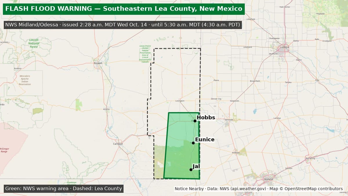 Notice Nearby: Lea County Ended, National Weather Service