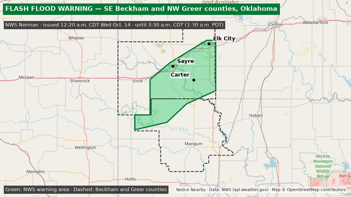 Notice Nearby: Beckham County Ended, National Weather Service