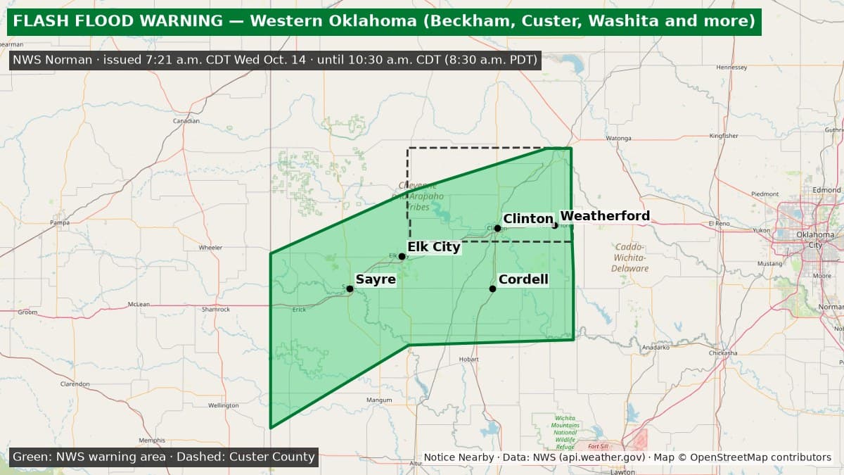 Notice Nearby: Custer County Ended, National Weather Service