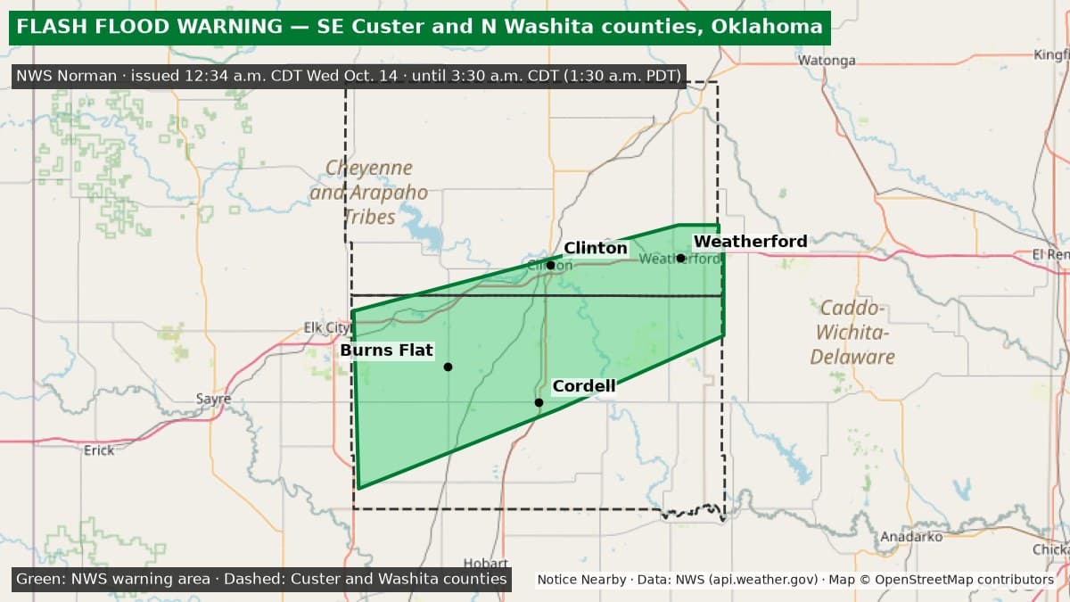 Notice Nearby: Custer County Ended, National Weather Service