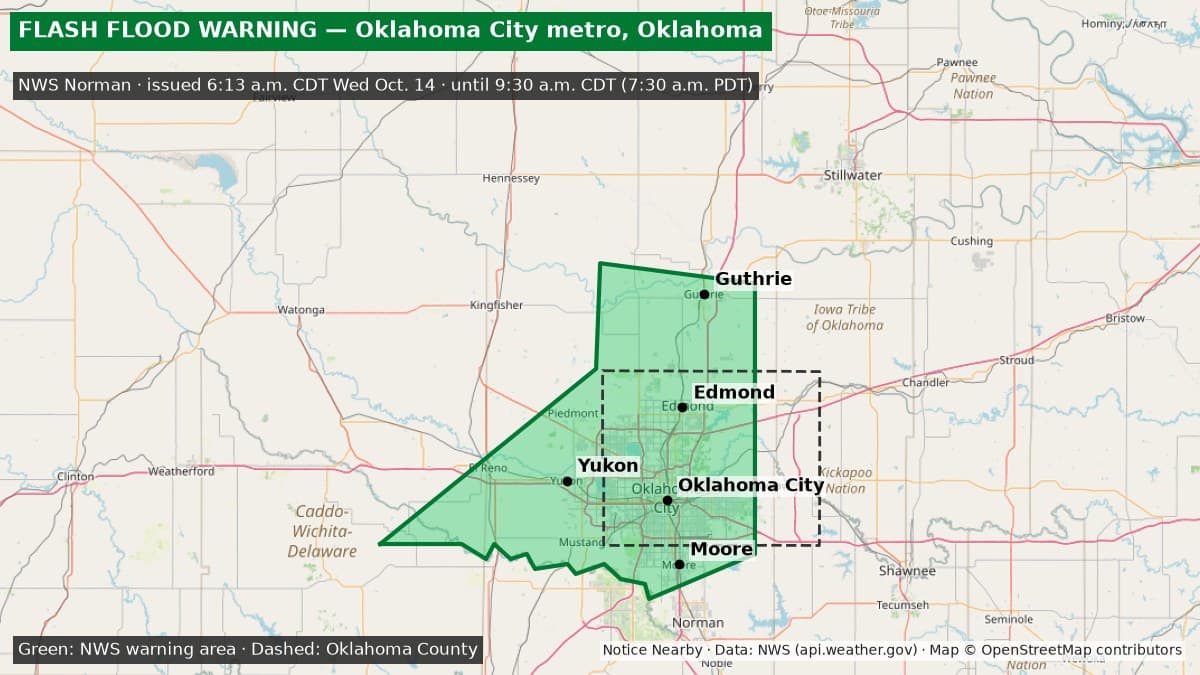 Notice Nearby: Oklahoma County Ended, National Weather Service
