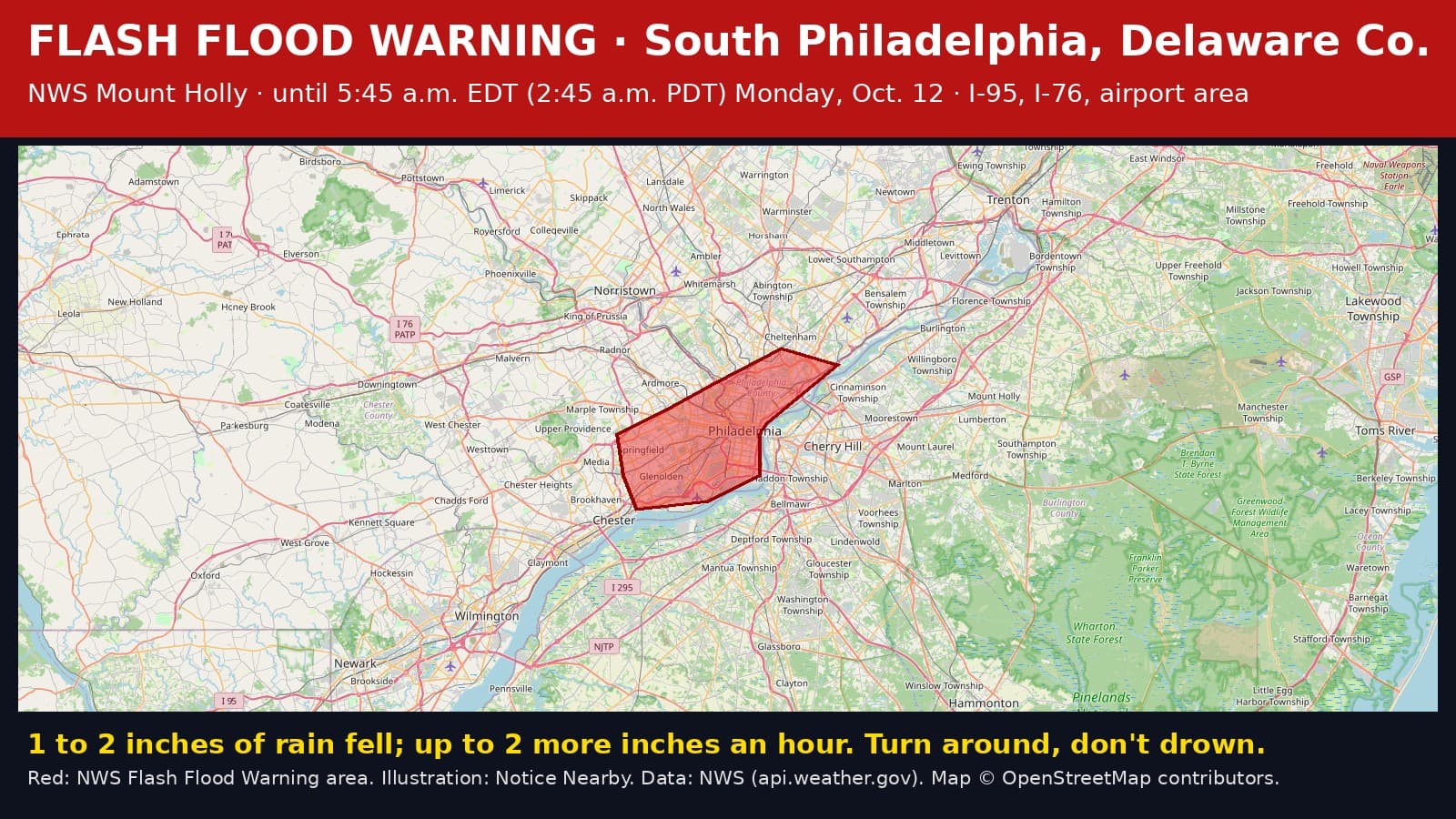 Notice Nearby: Delaware County Ended, National Weather Service