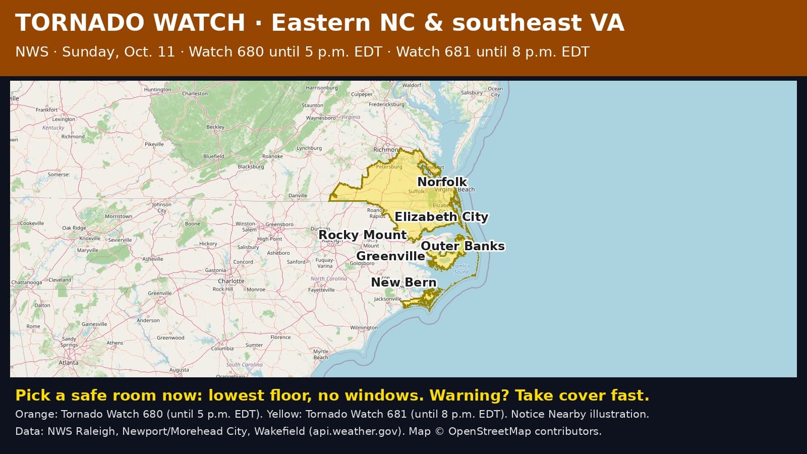 Notice Nearby: Beaufort County Ended, National Weather Service