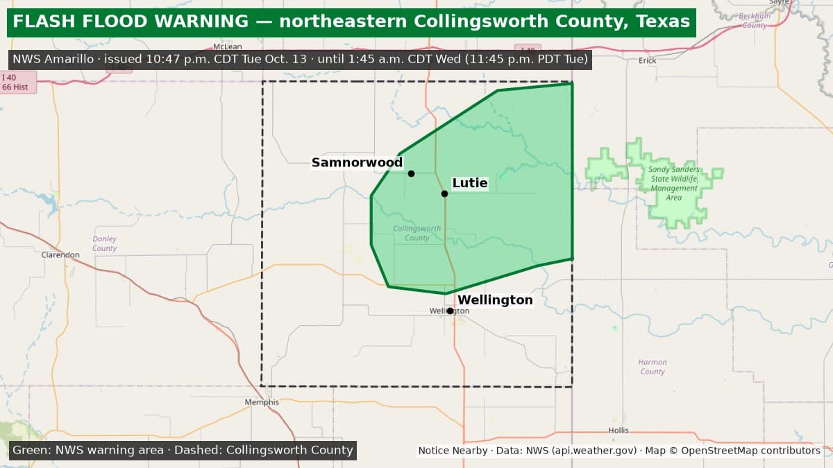 Notice Nearby: Collingsworth County Ended, National Weather Service