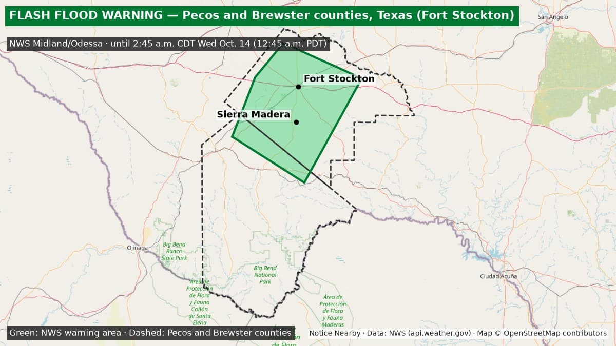 Notice Nearby: Brewster County Ended, National Weather Service