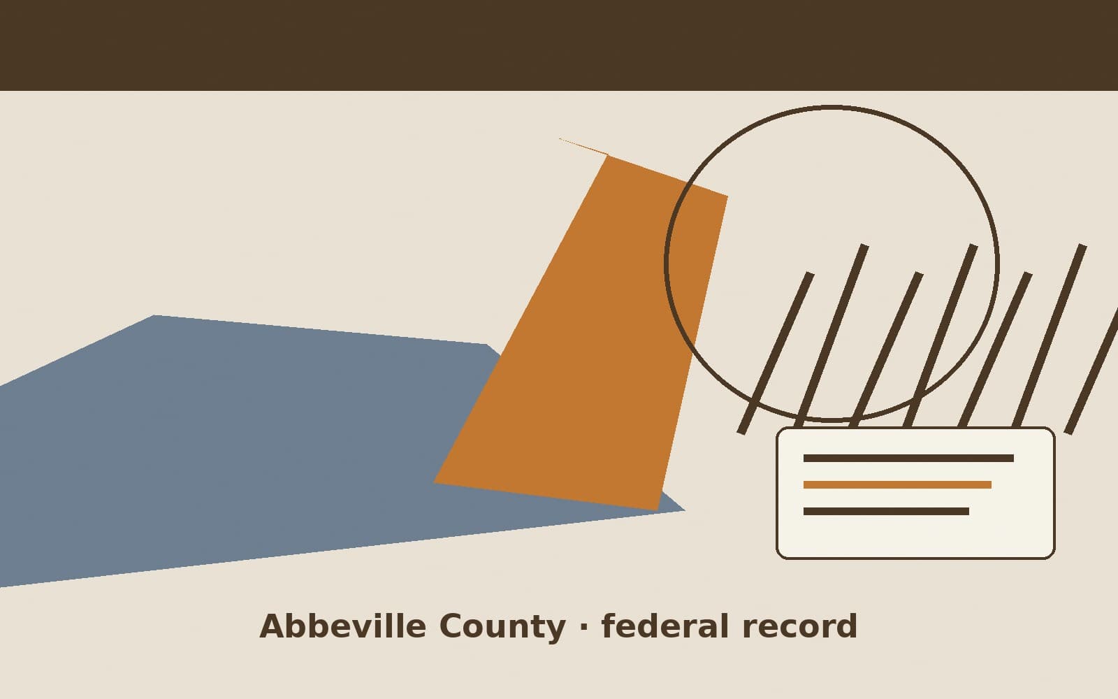 Public notice. Abbeville County, South Carolina, has a federal award on the public books. On September 17, 2026, the Department of Transportation recorded a project grant of $2,974