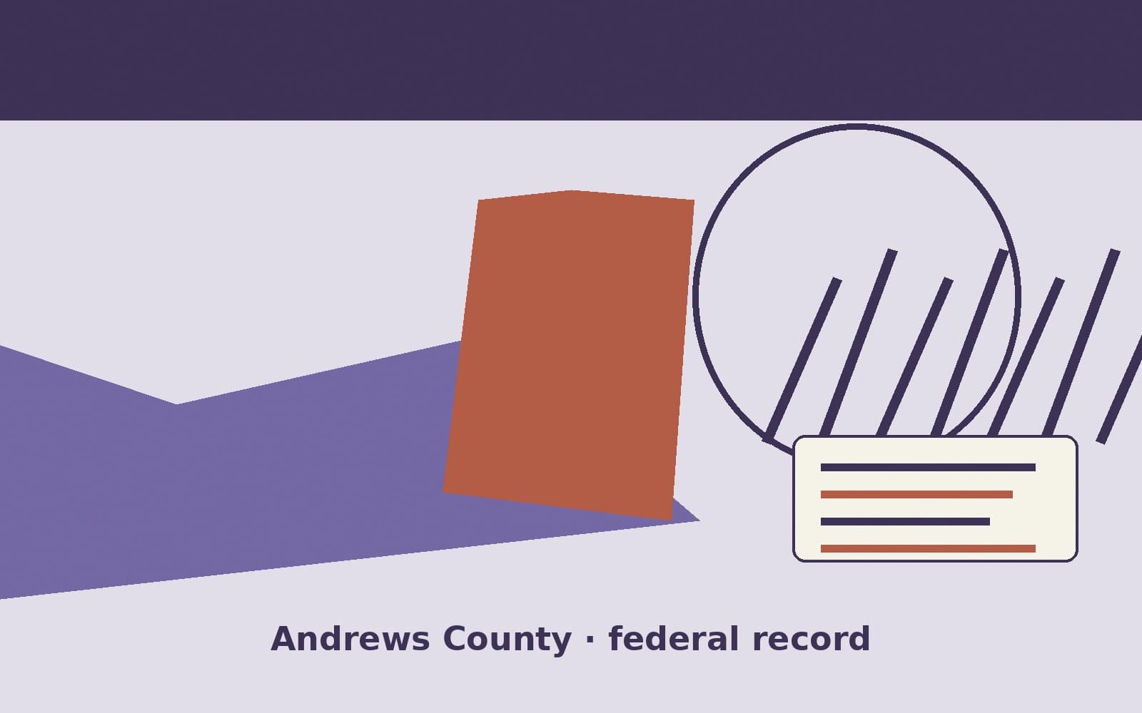 Public notice. Andrews County, Texas, has a federal award on the public books. On September 21, 2026, the Department of Energy recorded a delivery order of $2,308,792.56. The offic