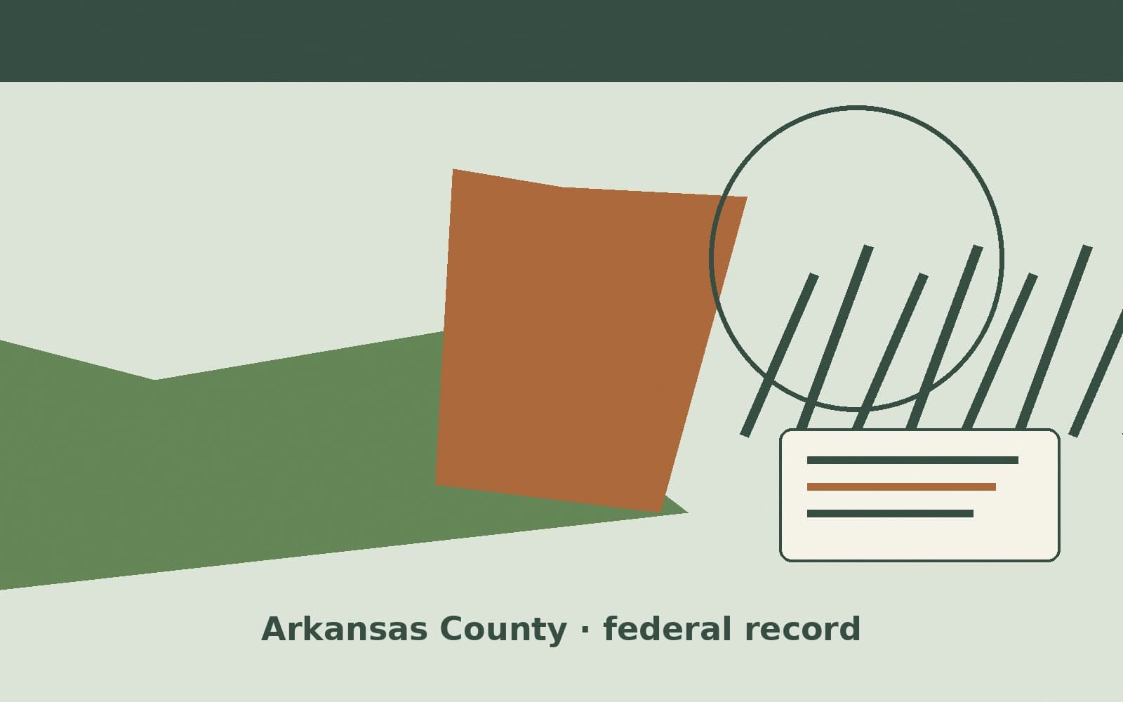 Public notice. Arkansas County, Arkansas, has a federal award on the public books. On September 30, 2026, the Department of Agriculture recorded a purchase order of $50,000. The of