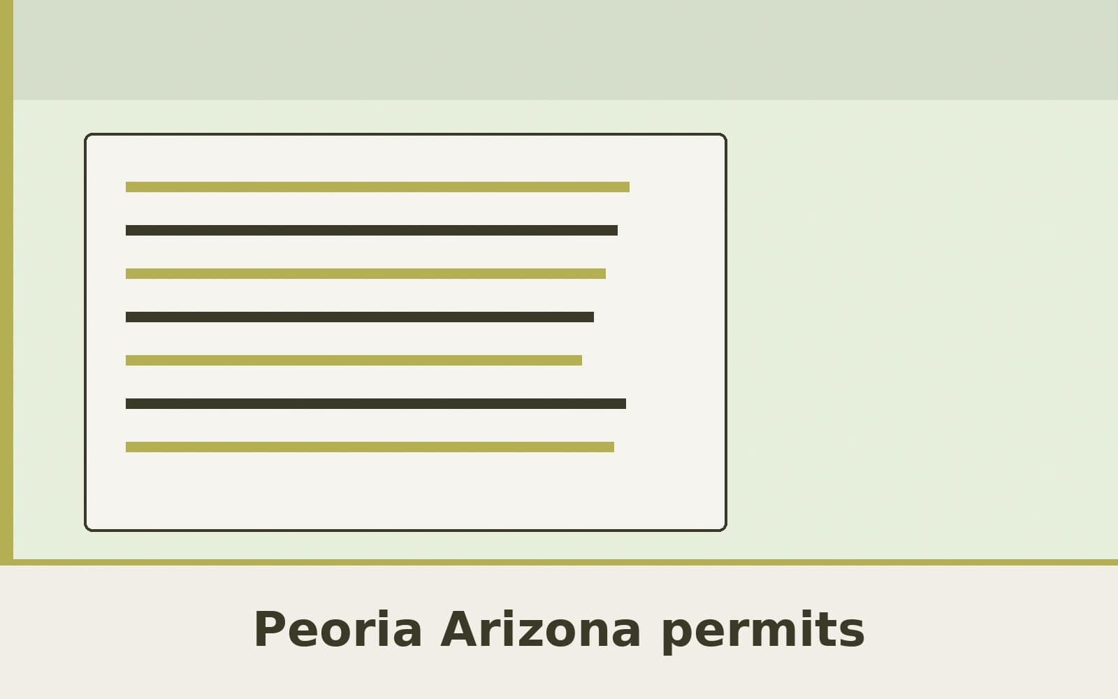 Public notice. Peoria, Arizona, lists 79 building permits with an issue date from September 27, 2026, through October 3, 2026. The newest issue date in that set is October 1, 2026.