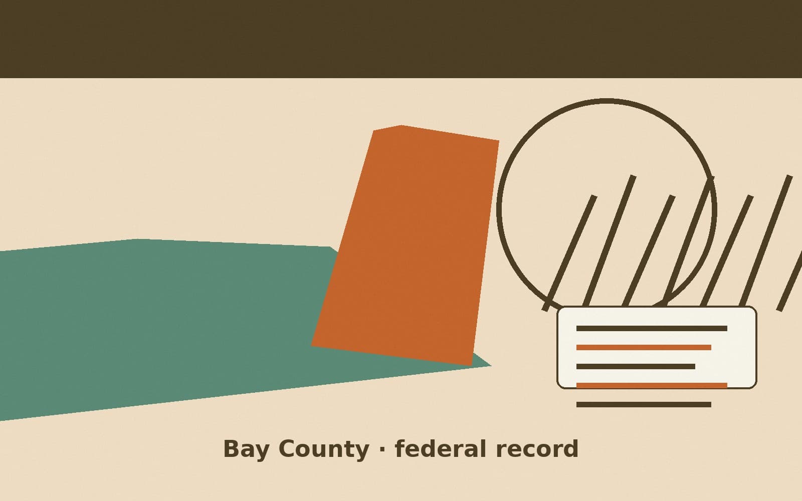Public notice. Bay County, Florida, has a federal award on the public books. On October 1, 2026, the Department of Veterans Affairs recorded a purchase order of $42,276. The office