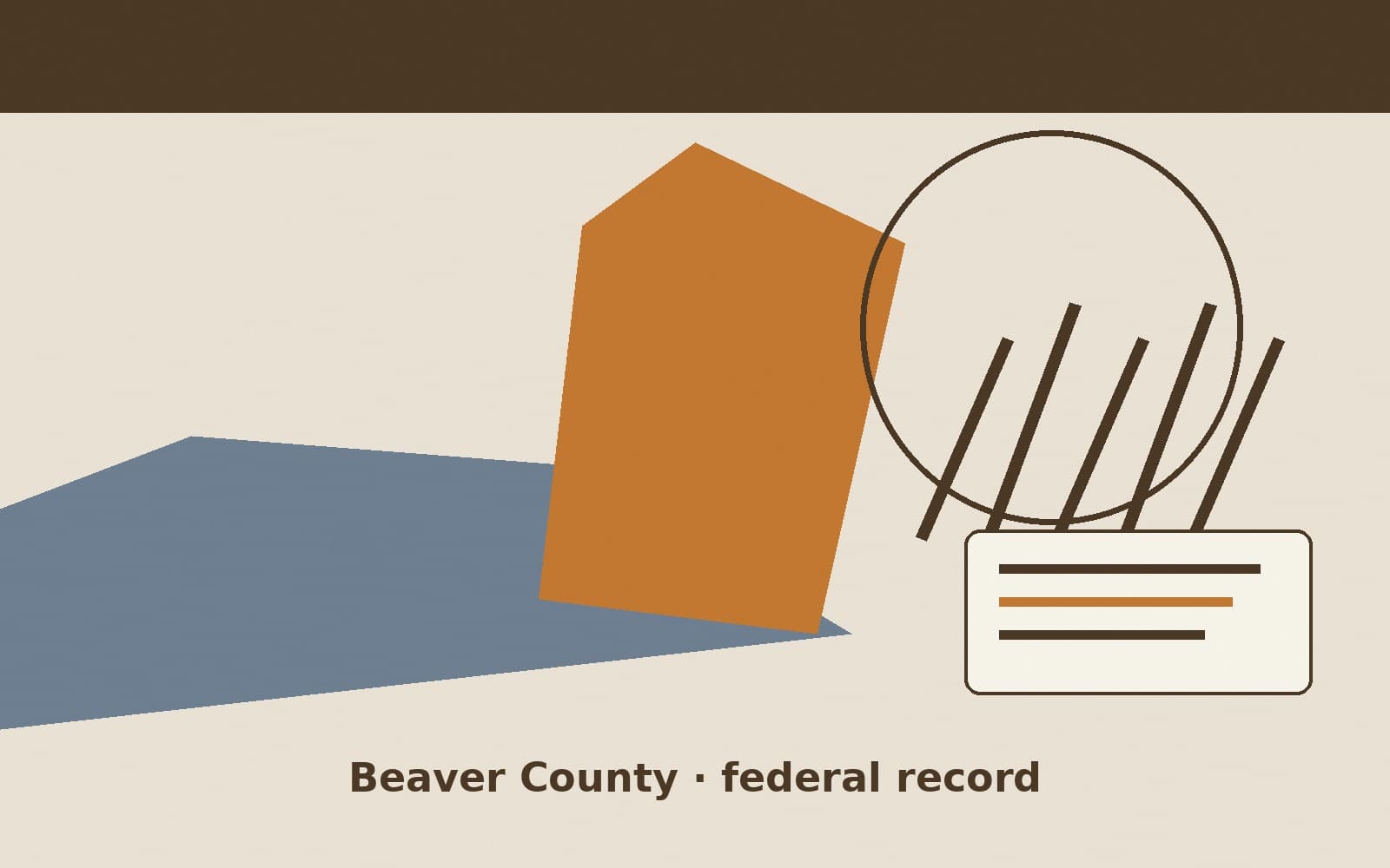 Public notice. Beaver County, Pennsylvania, has a federal award on the public books. On September 25, 2026, the Department of Transportation recorded a project grant of $1,081,613.