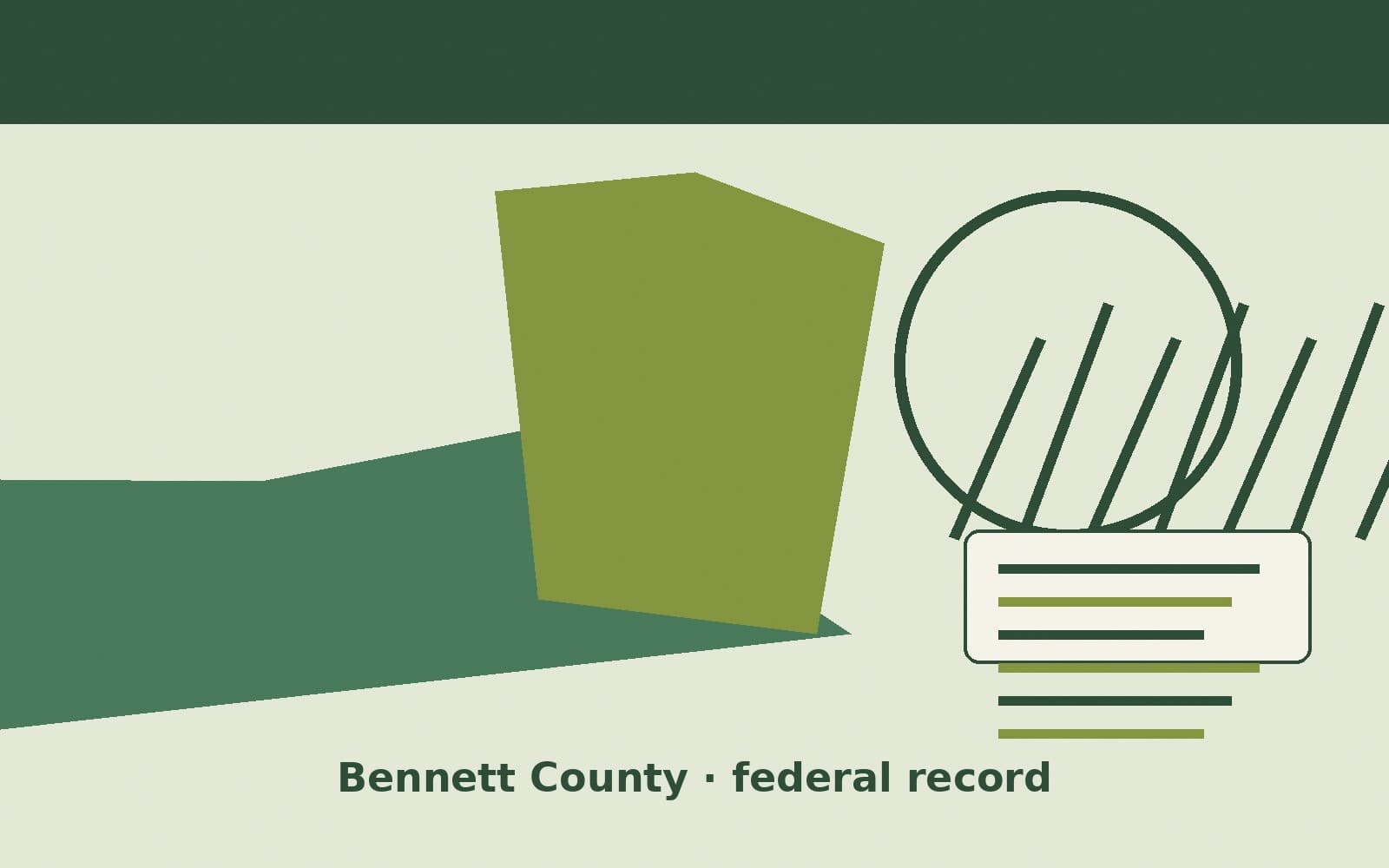 Public notice. Bennett County, South Dakota, has a federal award on the public books. On September 17, 2026, the Department of Transportation recorded a project grant of $635,061.