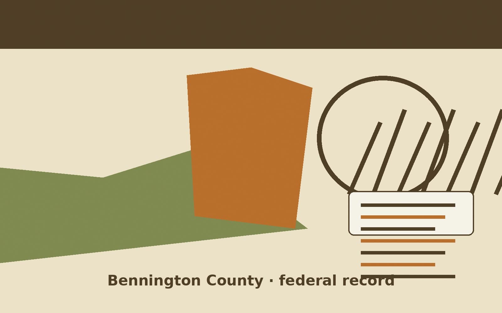 Public notice. Bennington County, Vermont, has a federal award on the public books. On September 22, 2026, the Department of Agriculture recorded a purchase order of $17,854.07. Th