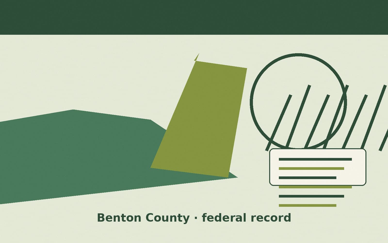 Public notice. Benton County, Mississippi, has a federal award on the public books. On September 23, 2026, the Department of Transportation recorded a cooperative agreement of $787