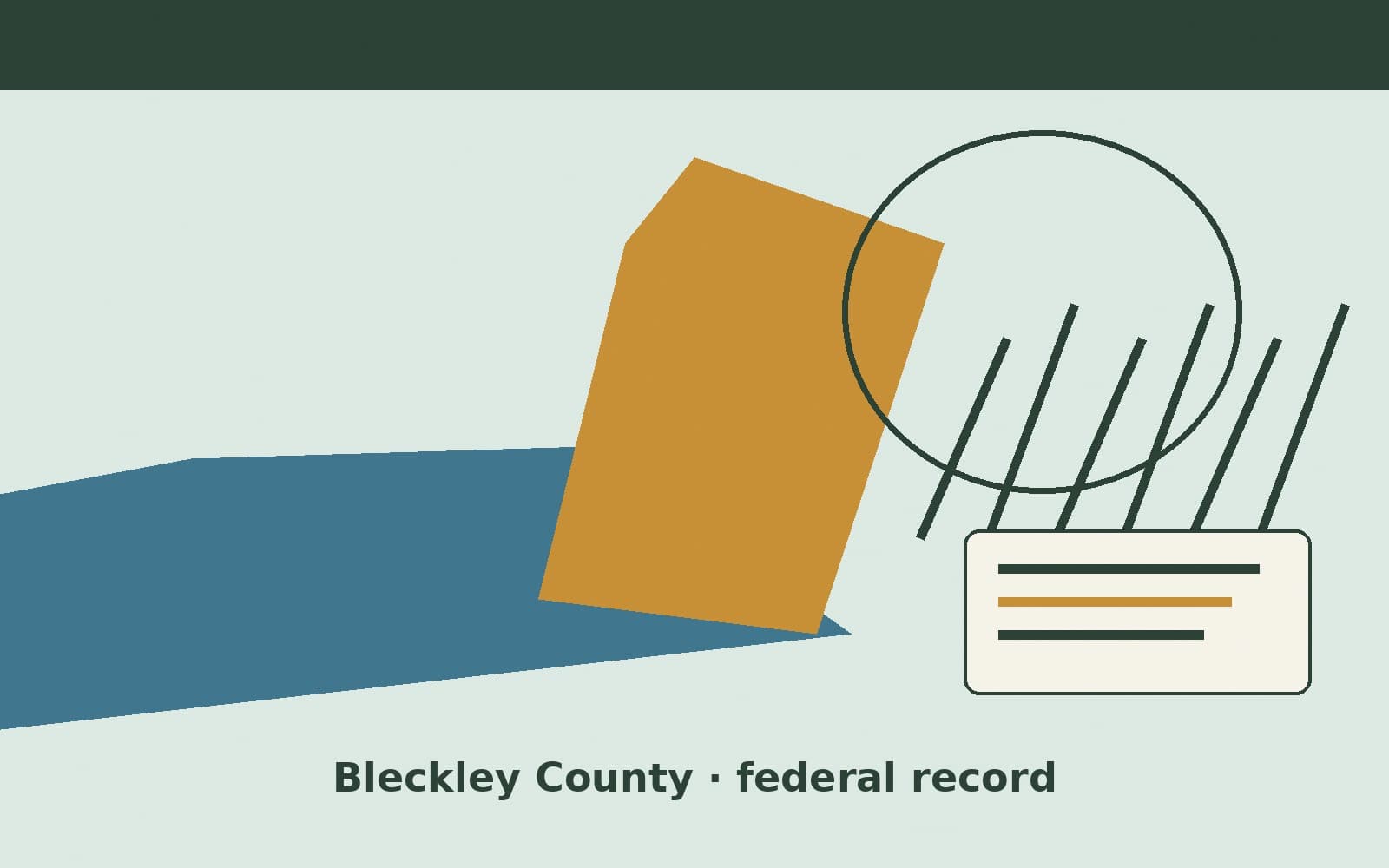 Public notice. Bleckley County, Georgia, has a federal award on the public books. On July 28, 2026, the Department of Justice recorded a purchase order of $24,720. The office on th