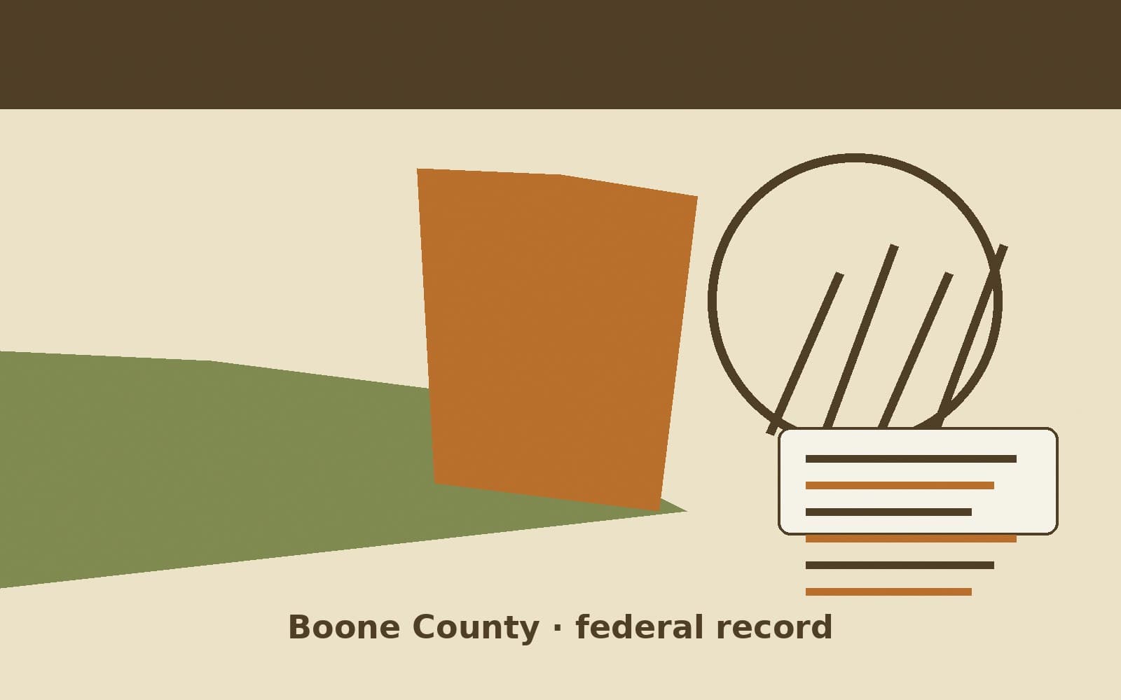 Public notice. Boone County, Arkansas, has a federal award on the public books. On September 29, 2026, the Department of Justice recorded a delivery order of $50,000. The office on