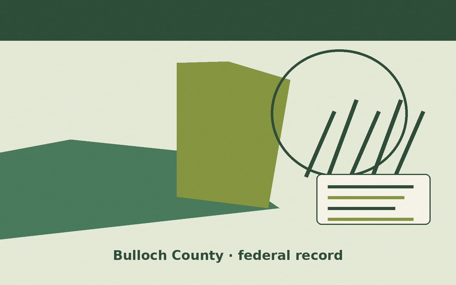 Public notice. Bulloch County, Georgia, has a federal award on the public books. On September 28, 2026, the Department of Transportation recorded a definitive contract of $335,533.