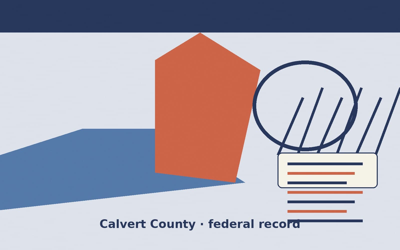 Public notice. Calvert County, Maryland, has a federal award on the public books. On September 27, 2026, the Department of Homeland Security recorded a purchase order of $18,929.45