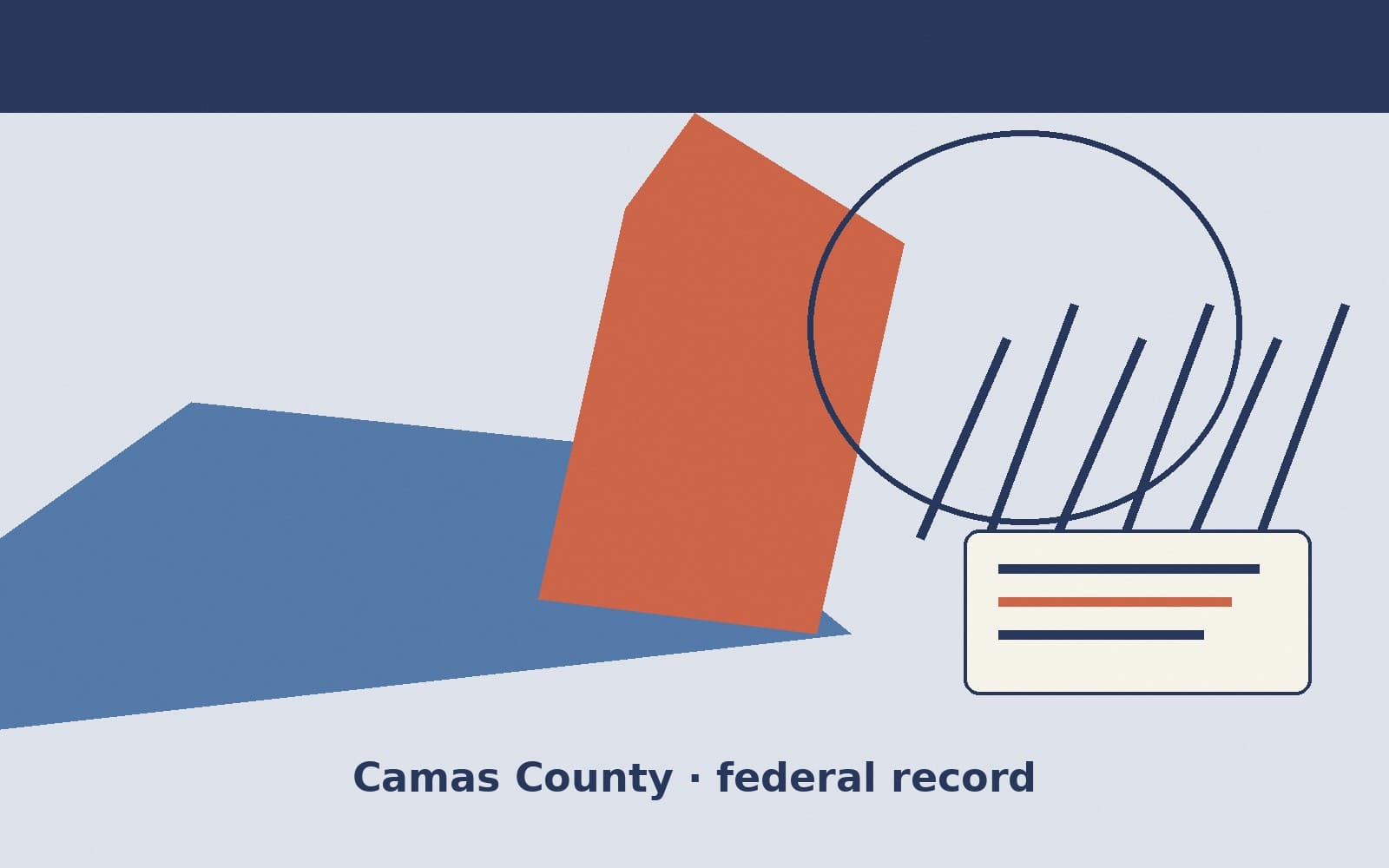 Public notice. Camas County, Idaho, has a federal award on the public books. On September 12, 2026, the Department of Agriculture recorded a purchase order of $11,100. The office o