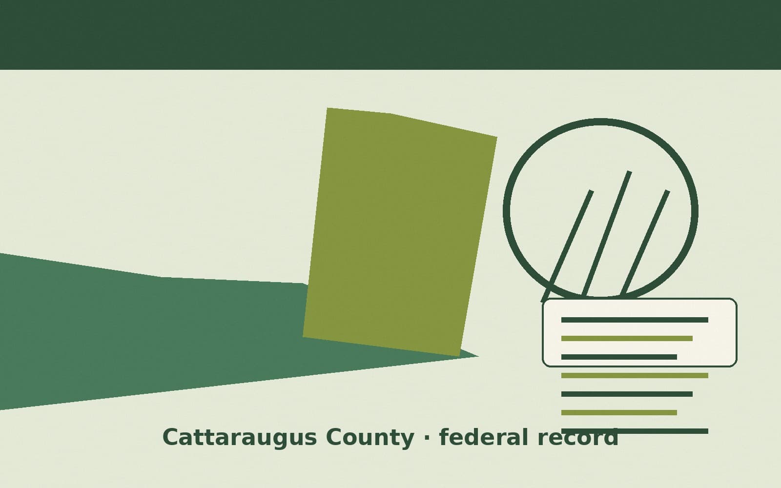 Public notice. Cattaraugus County, New York, has a federal award on the public books. On September 30, 2026, the Department of Health and Human Services recorded a definitive contr