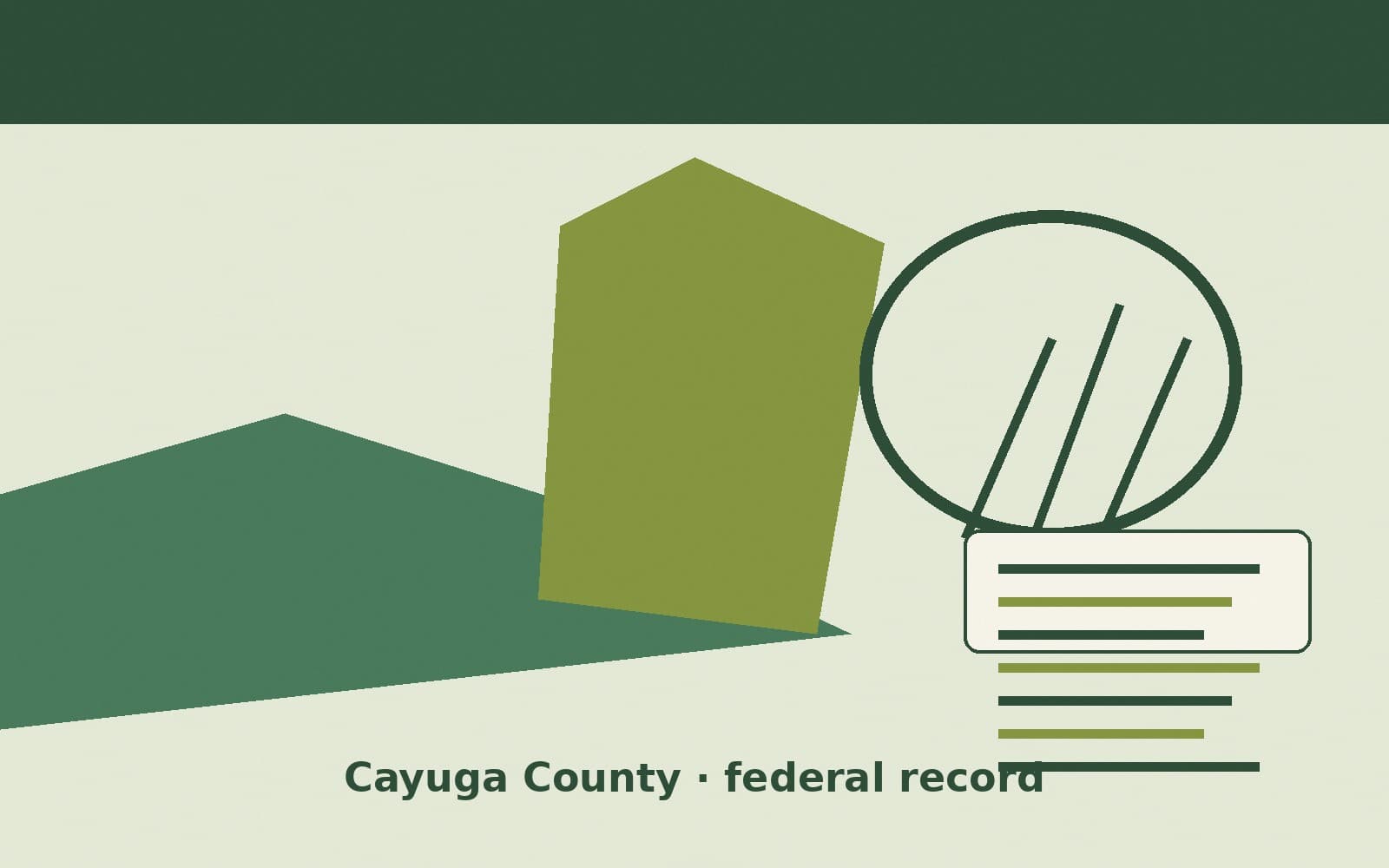 Public notice. Cayuga County, New York, has a federal award on the public books. On October 1, 2026, the Department of Veterans Affairs recorded a delivery order of $1,757,862. The