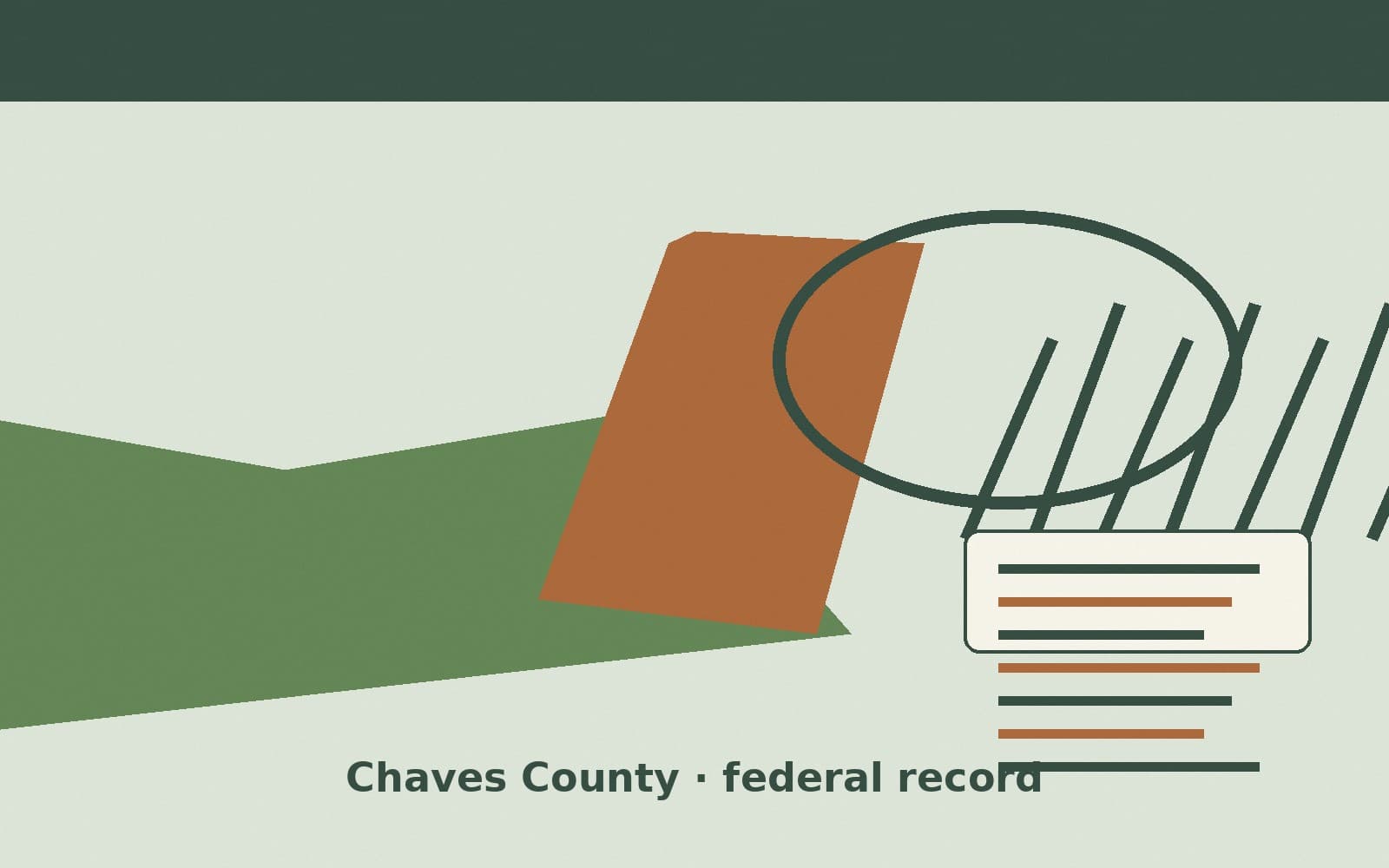 Public notice. Chaves County, New Mexico, has a federal award on the public books. On September 25, 2026, the Department of the Interior recorded a purchase order of $93,897. The o