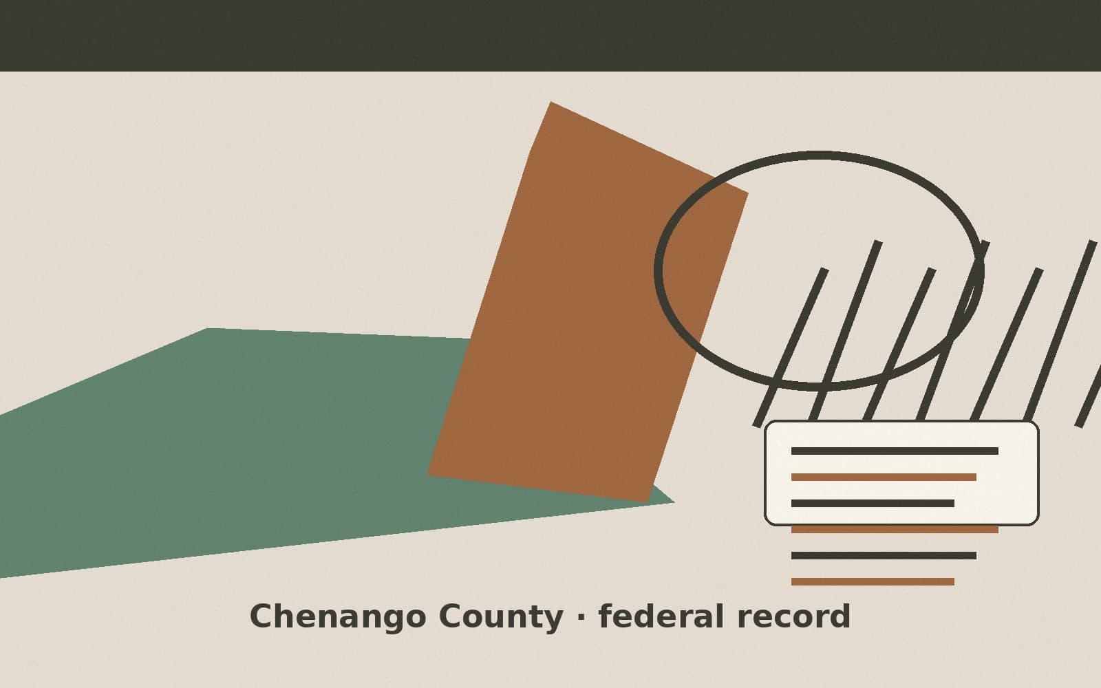 Public notice. Chenango County, New York, has a federal award on the public books. On September 14, 2026, the Department of Health and Human Services recorded a project grant of $9
