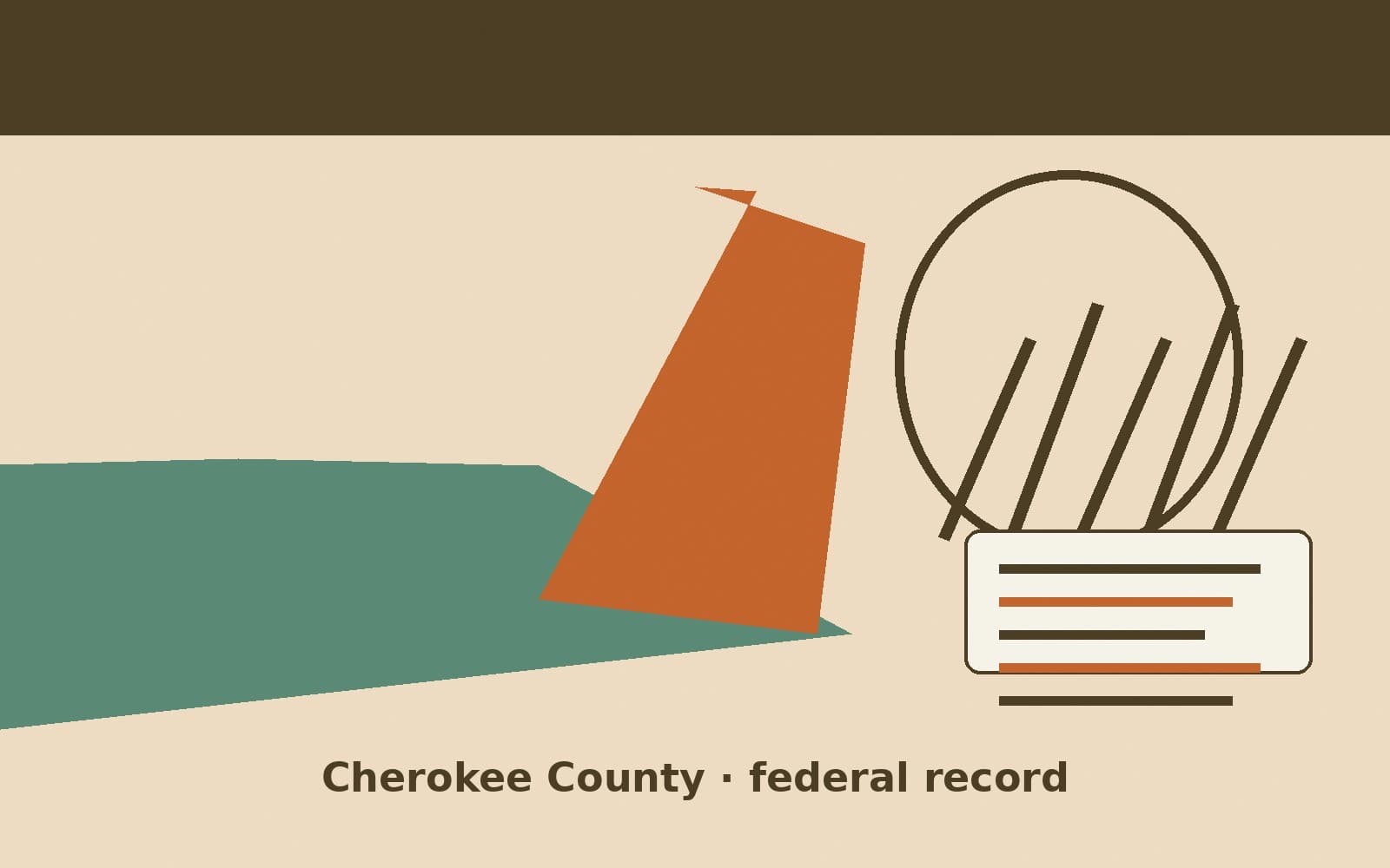 Public notice. Cherokee County, Texas, has a federal award on the public books. On September 21, 2026, the Department of the Interior recorded a purchase order of $61,508.70. The o