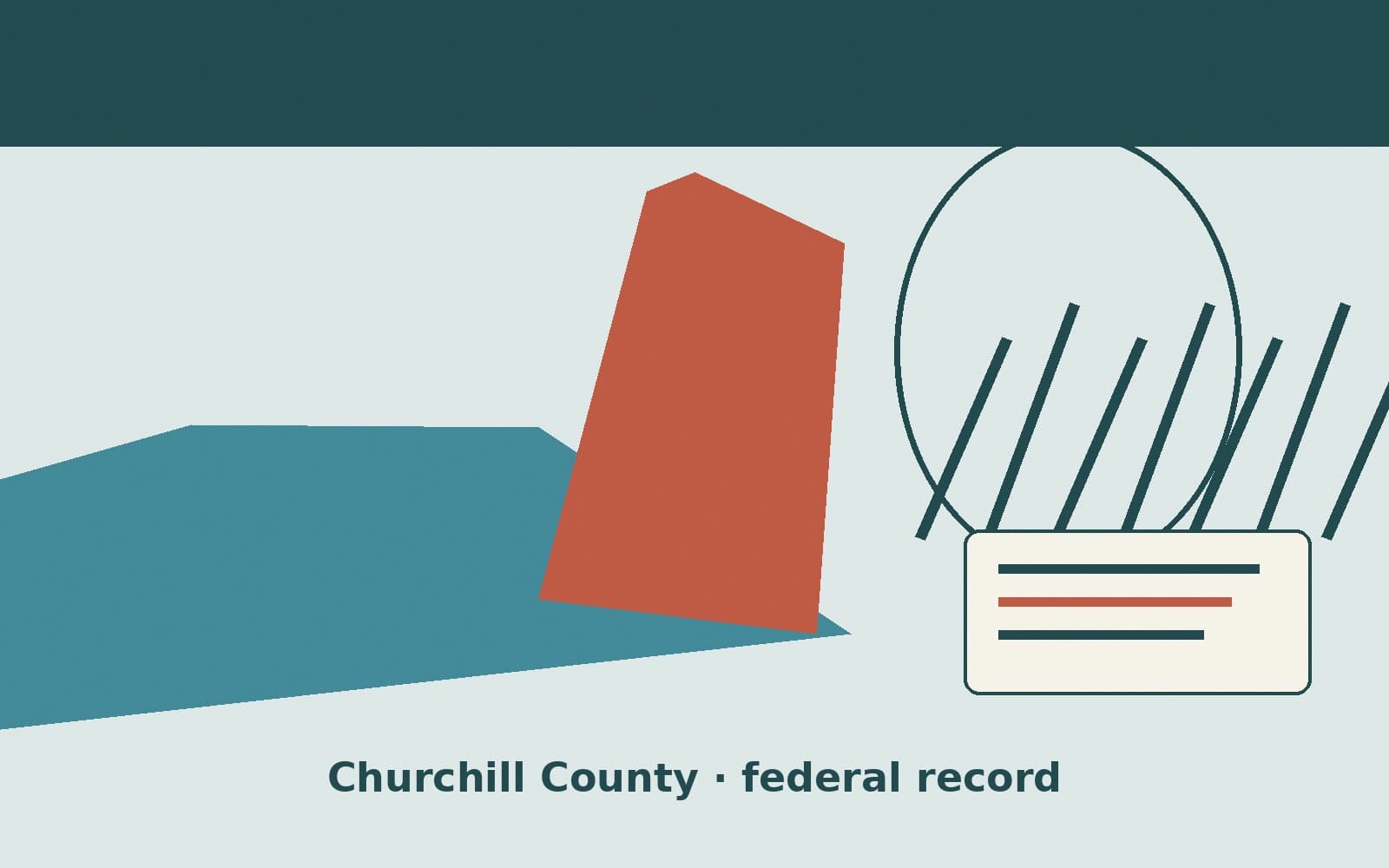 Public notice. Churchill County, Nevada, has a federal award on the public books. On September 21, 2026, the Department of the Interior recorded a delivery order of $11,065,345.34.