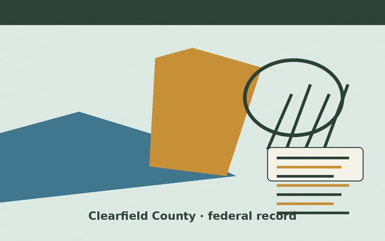 Public notice. Clearfield County, Pennsylvania, has a federal award on the public books. On September 14, 2026, the Department of Health and Human Services recorded a project grant