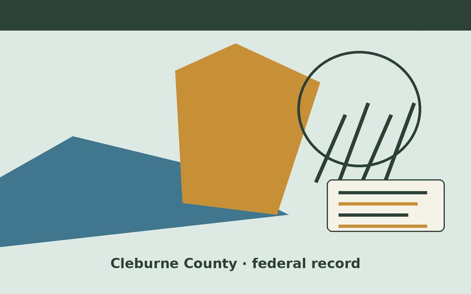 Public notice. Cleburne County, Alabama, has a federal award on the public books. On September 15, 2026, the Department of Transportation recorded a delivery order of $19,409.38. T