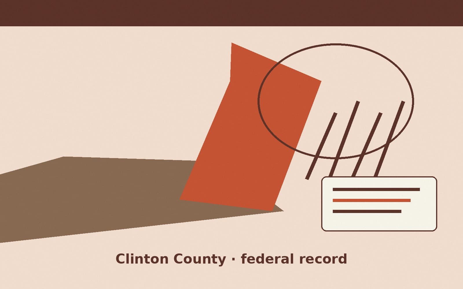 Public notice. Clinton County, Pennsylvania, has a federal award on the public books. On September 23, 2026, the Department of the Interior recorded a purchase order of $79,619.84.