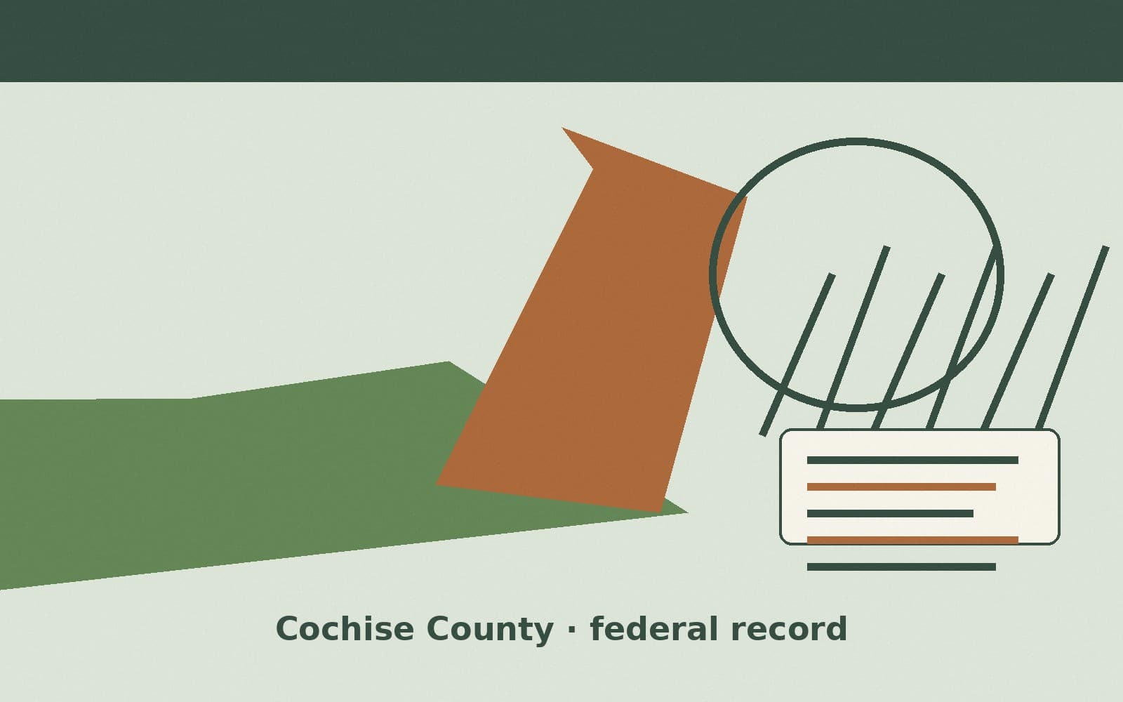 Public notice. Cochise County, Arizona, has a federal award on the public books. On September 30, 2026, the Department of Agriculture recorded a purchase order of $23,375. The offi