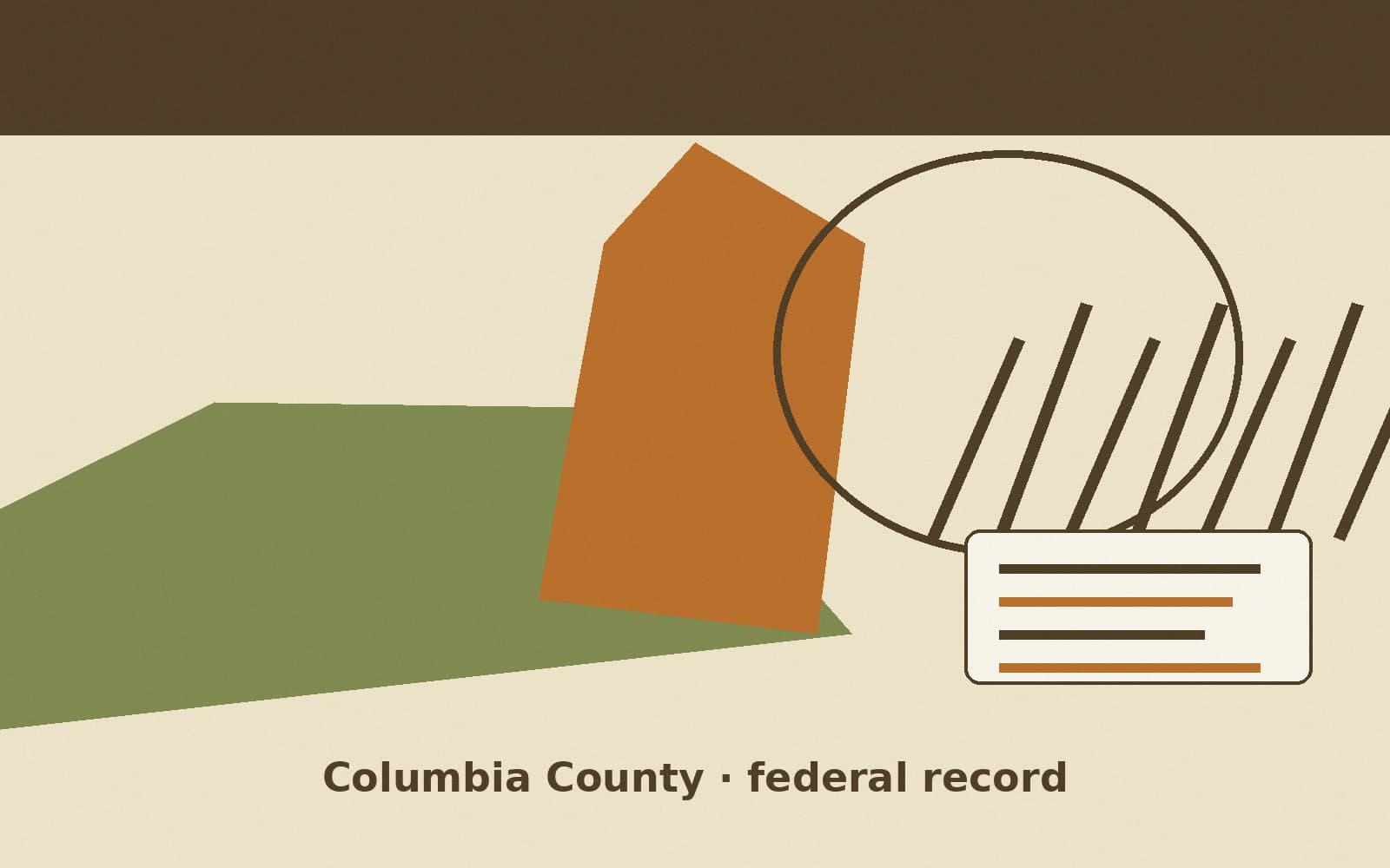 Public notice. Columbia County, Florida, has a federal award on the public books. On October 1, 2026, the Department of Veterans Affairs recorded a purchase order of $435,024. The