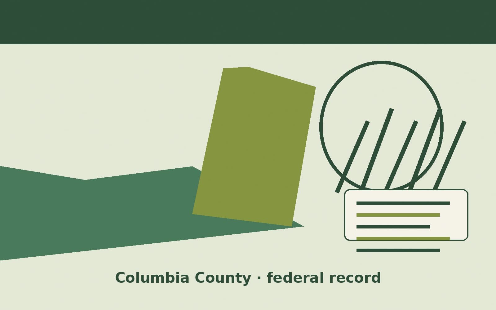 Public notice. Columbia County, Georgia, has a federal award on the public books. On September 22, 2026, the Department of Transportation recorded a cooperative agreement of $444,9