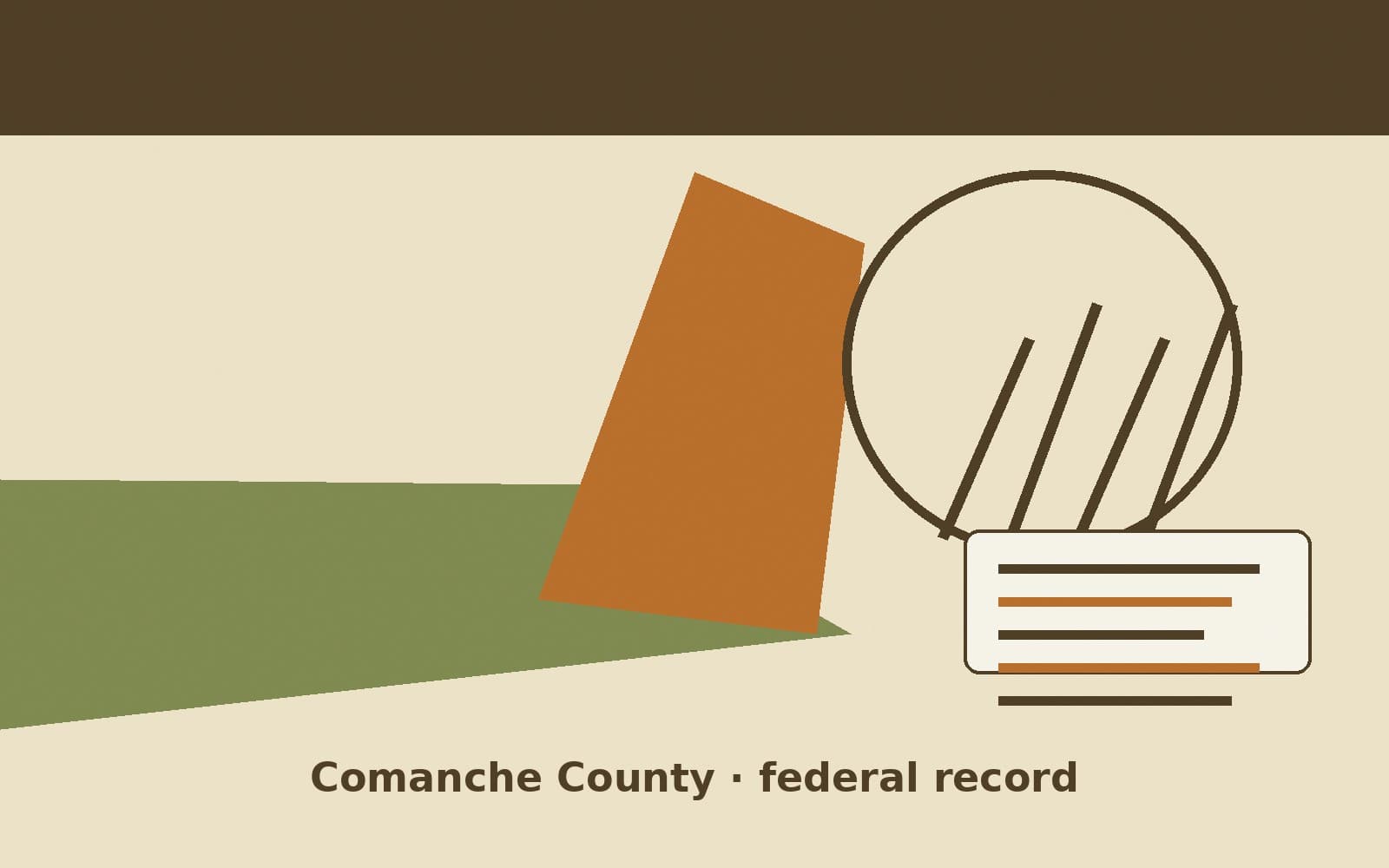 Public notice. Comanche County, Texas, has a federal award on the public books. On August 18, 2026, the Department of Housing and Urban Development recorded a formula grant of $1,3