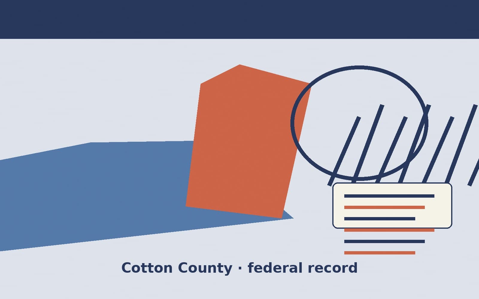Public notice. Cotton County, Oklahoma, has a federal award on the public books. On August 24, 2026, the Department of Agriculture recorded a project grant of $5,405,000. The offic